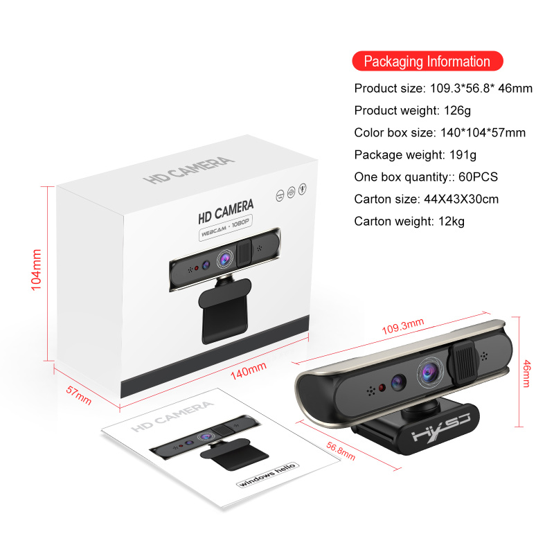 Windows Hello 5M Facial Recognition Autofocus Computer Camera